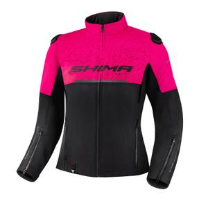 Dámska bunda na motocykel Shima Drift čierno-ružová