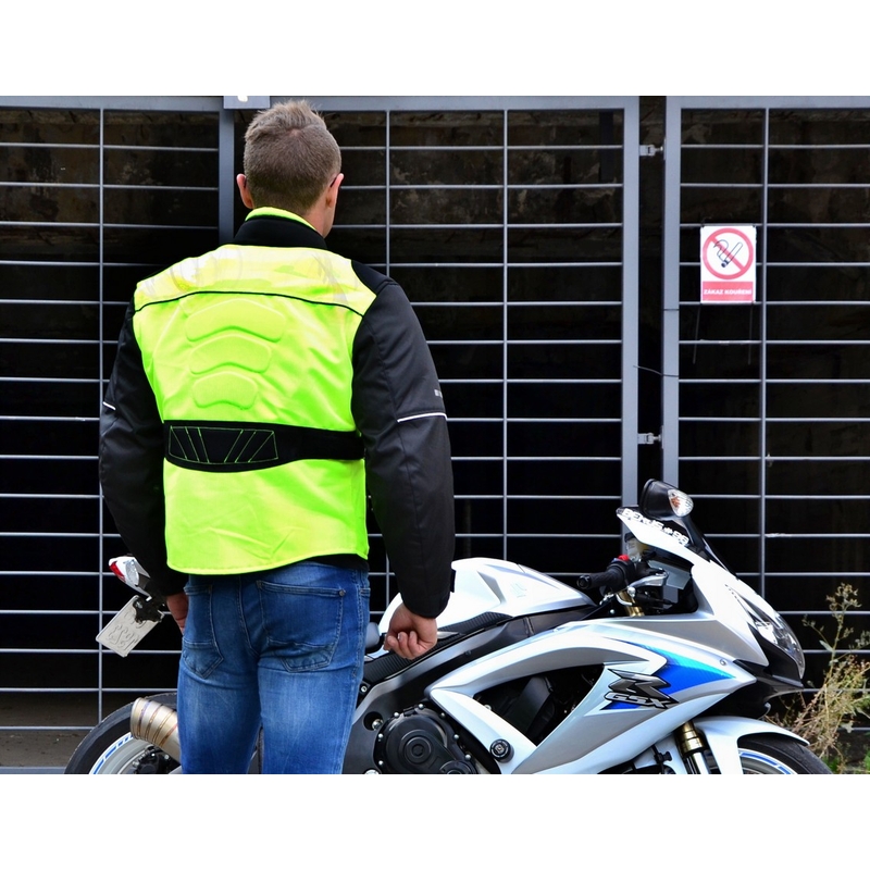 Bunda na moto RSA Airforce čierno-fluo žltá výpredaj