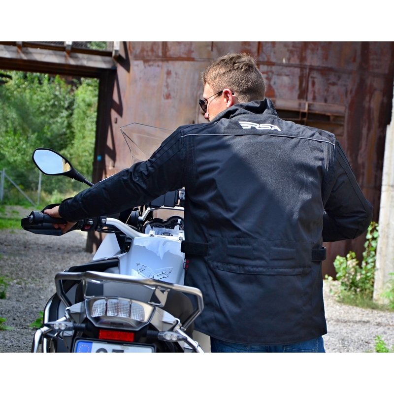 Bunda na motorku RSA Voyager čierna výpredaj