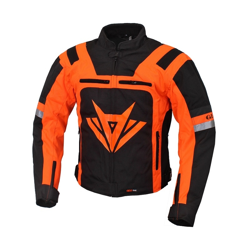 Bunda na motorku Gear čierno-oranžová vypredaj výpredaj