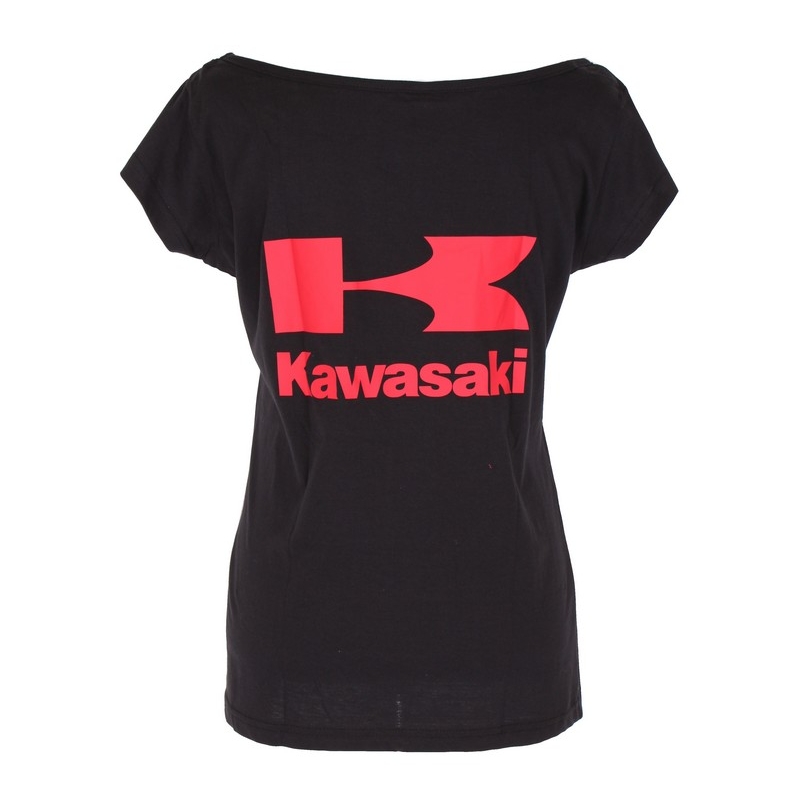 Dámske tričko s logom Kawasaki čierne vypredaj