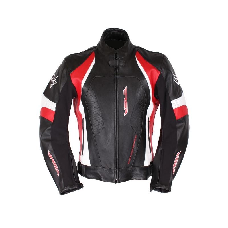 Bunda na motorku RSA červeno-čierno-biela vypredaj