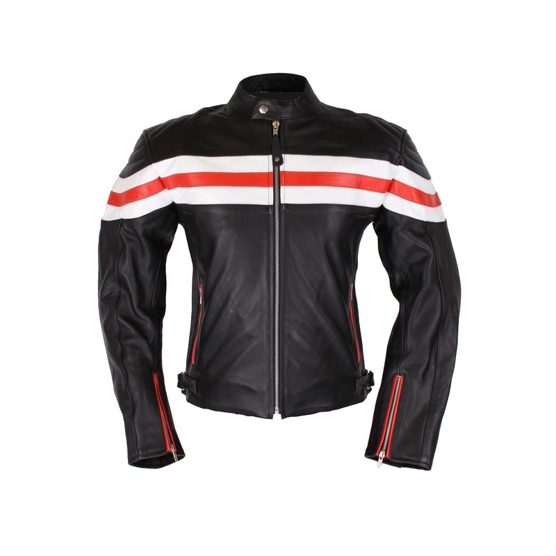 Dámska bunda na motorku RSA čierno oranžová vypredaj