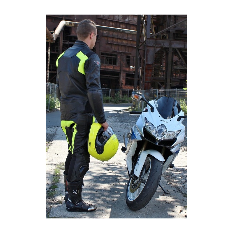 Bunda na motorku Tschul 850 čierno-fluo žltá výpredaj