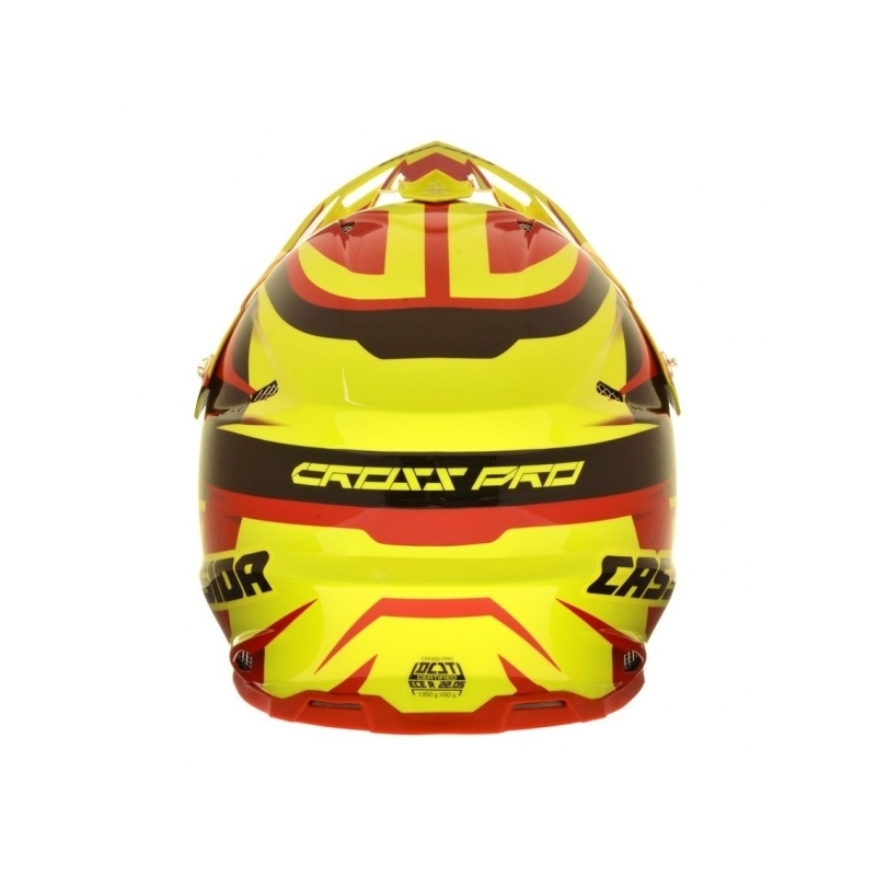 Motokrosová prilba Cassida Cross Pro - červeno/žlto/čierna výpredaj