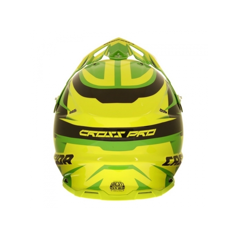 Motokrosová prilba Cassida Cross Pro - zeleno/žlto/čierna