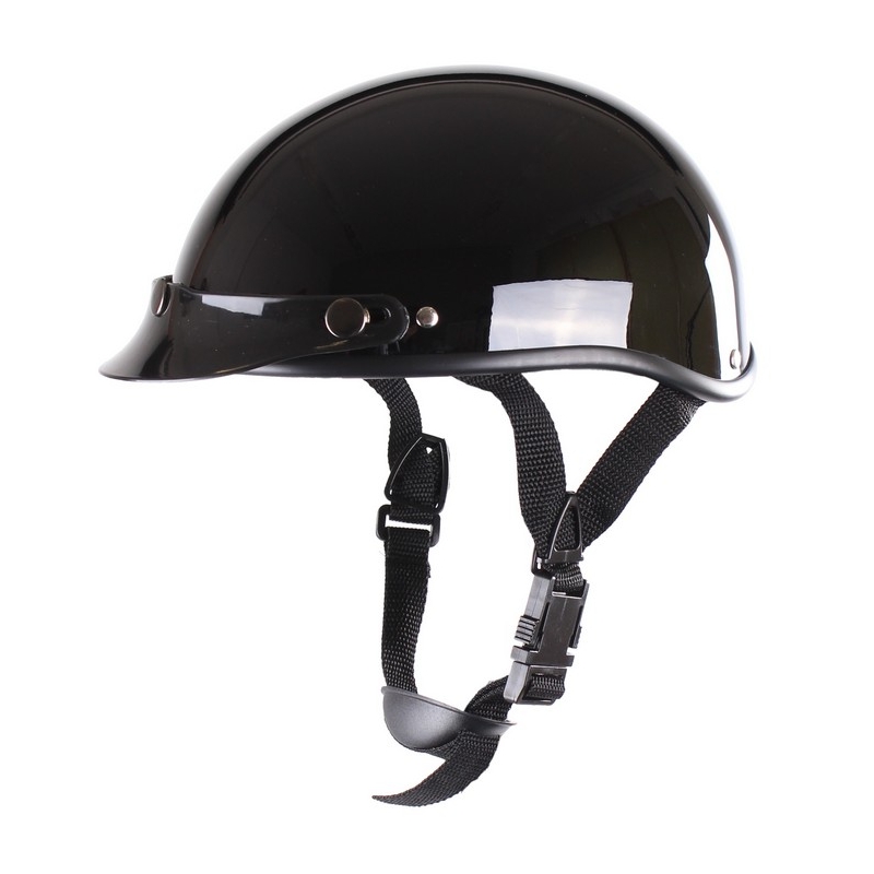 Prilba na motocykel RSA Chopper čierna lesklá