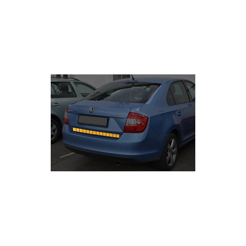 Samolepiaca páska reflexná delená 1 m x 5 cm žltá