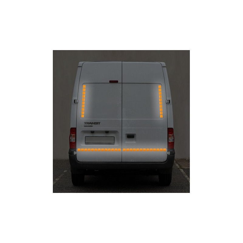 Samolepiaca páska reflexná delená 1 m x 5 cm žltá