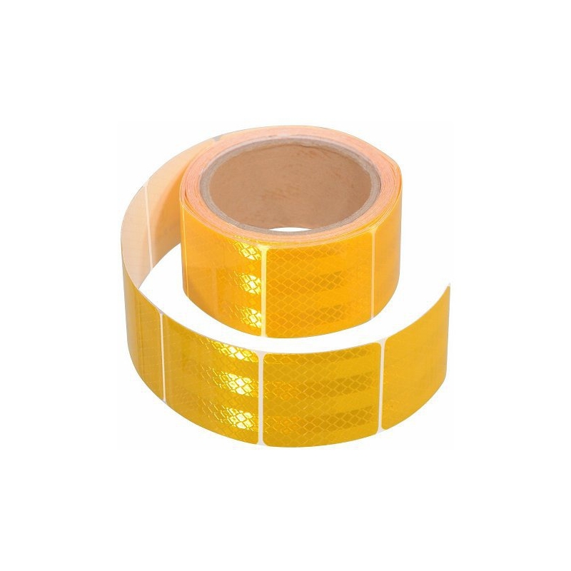 Samolepiaca páska reflexná delená 1 m x 5 cm žltá