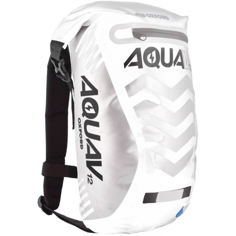 Vodotesný batoh Oxford Aqua V12 Extreme Visibility bielo/šedý