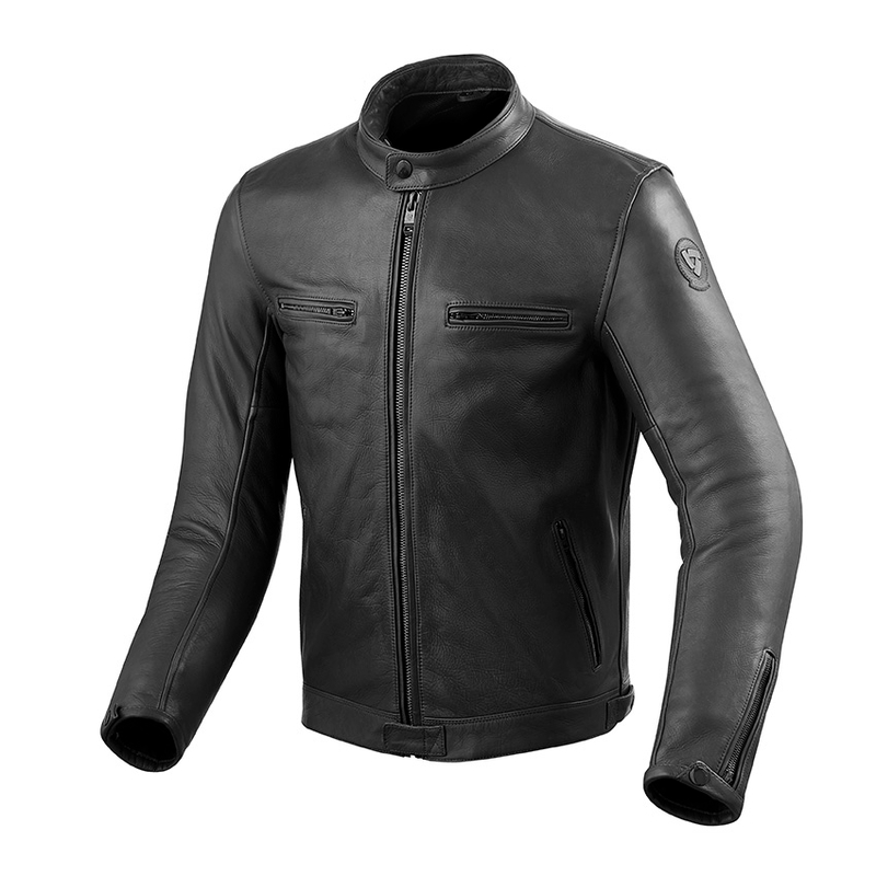 Kožená bunda na motocykel Revit Gibson čierna výpredaj