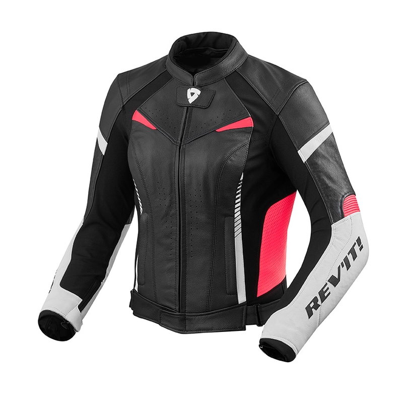 Moto dámska bunda Revit Xena 2 čierno-bielo-ružová výpredaj