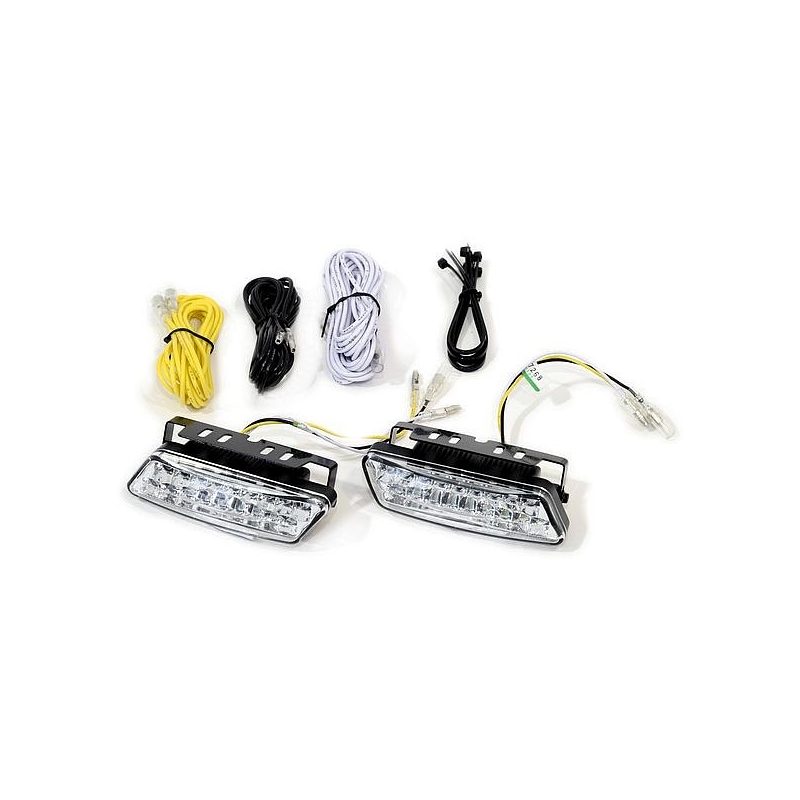 Svetlá denného svietenia RL hom. 18 LED 10 cm on/off 12/24 V