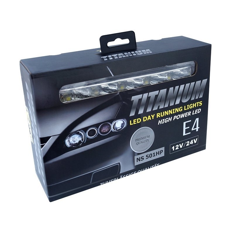 Svetlá denného svietenia 5 HIGH POWER LED 12 V/24 V (182 x 23 x 51 mm)