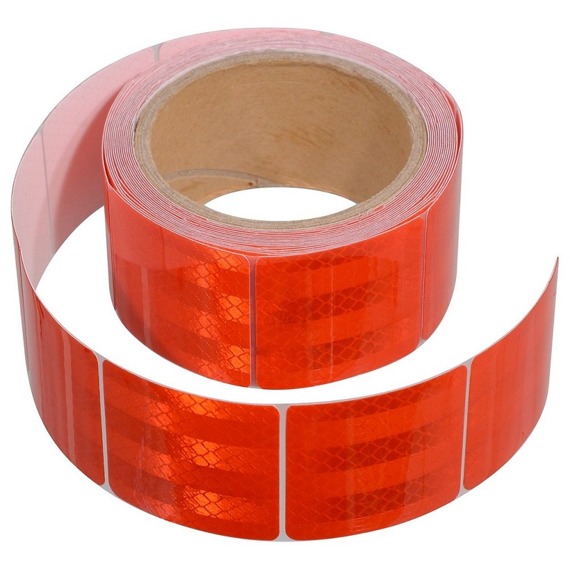 Samolepiaca páska reflexná delená 1 m x 5 cm červená
