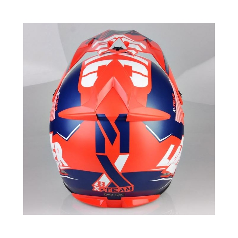 Motokrosová prilba Lazer MX8 X-Team Carbon červeno-modrá