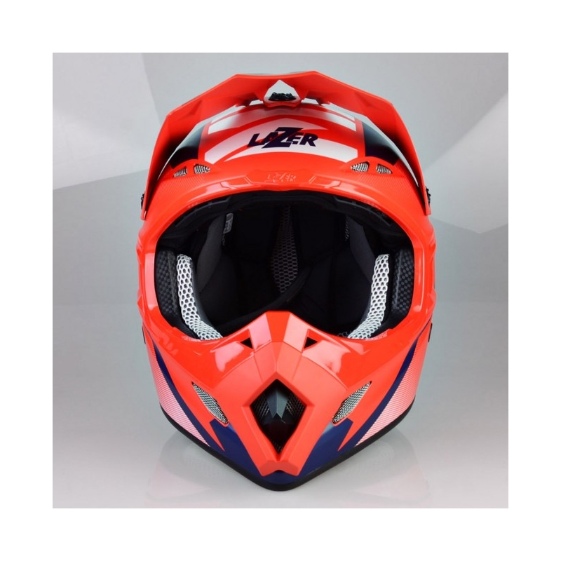 Motokrosová prilba Lazer MX8 X-Team Carbon červeno-modrá