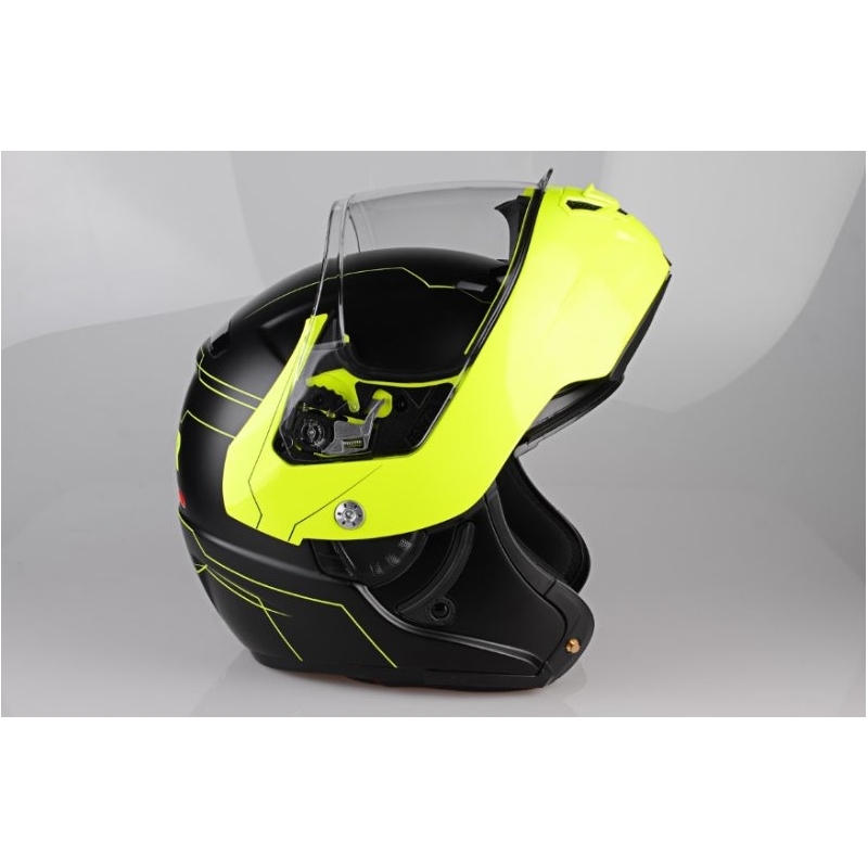 Prilba na moto Lazer Monaco Evo - Droid Pure Glass žltá