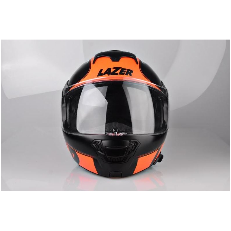 Vyklápací prilba na motorku Lazer Lugano Raccoun oranžová