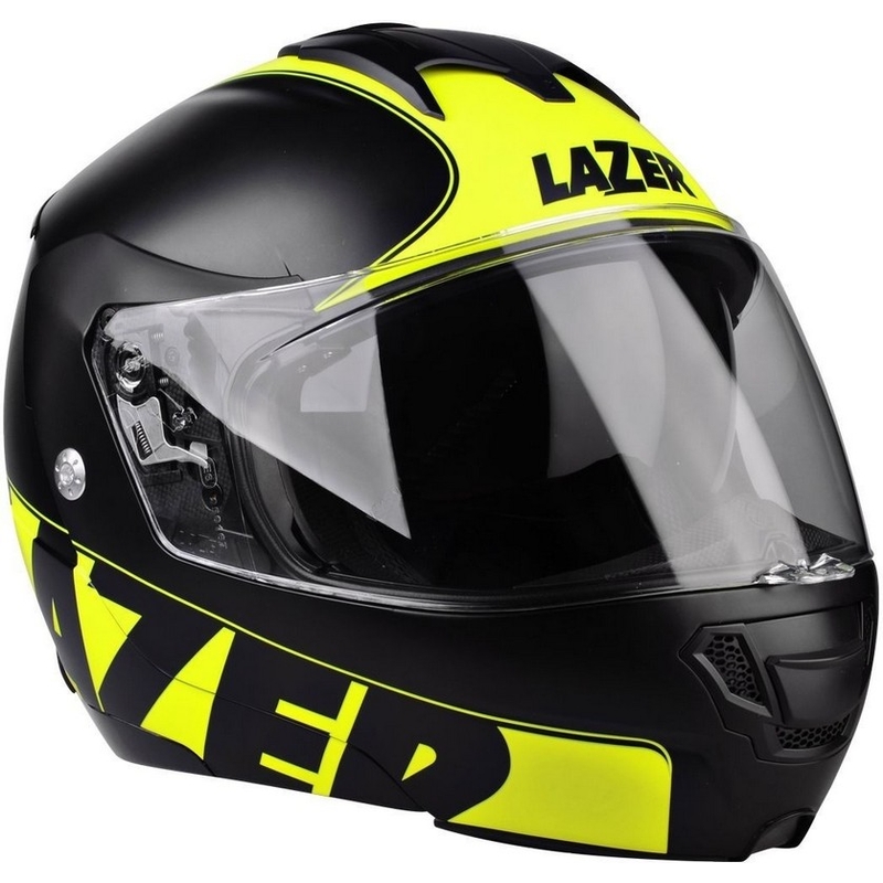 Vyklápací prilba na motorku Lazer Lugano Raccoun žltá