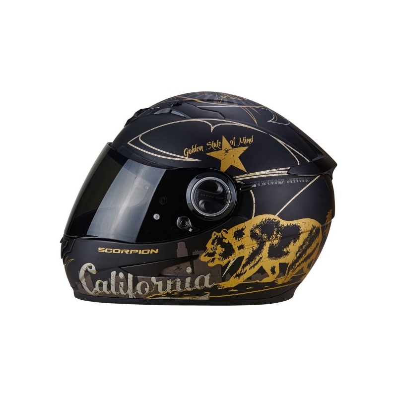 Integrálna prilba Scorpion EXO-490 GoldenState čierno-zlatá výpredaj