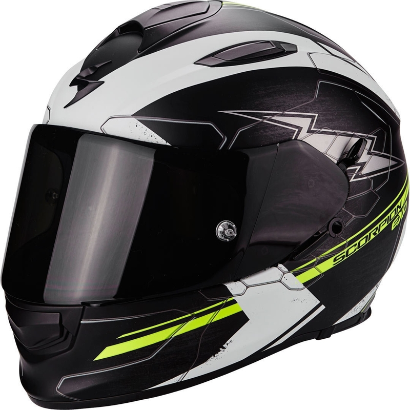 Integrálna prilba Scorpion EXO-510 Air Cross čierno-bielo-fluorescenčno-žltá výpredaj