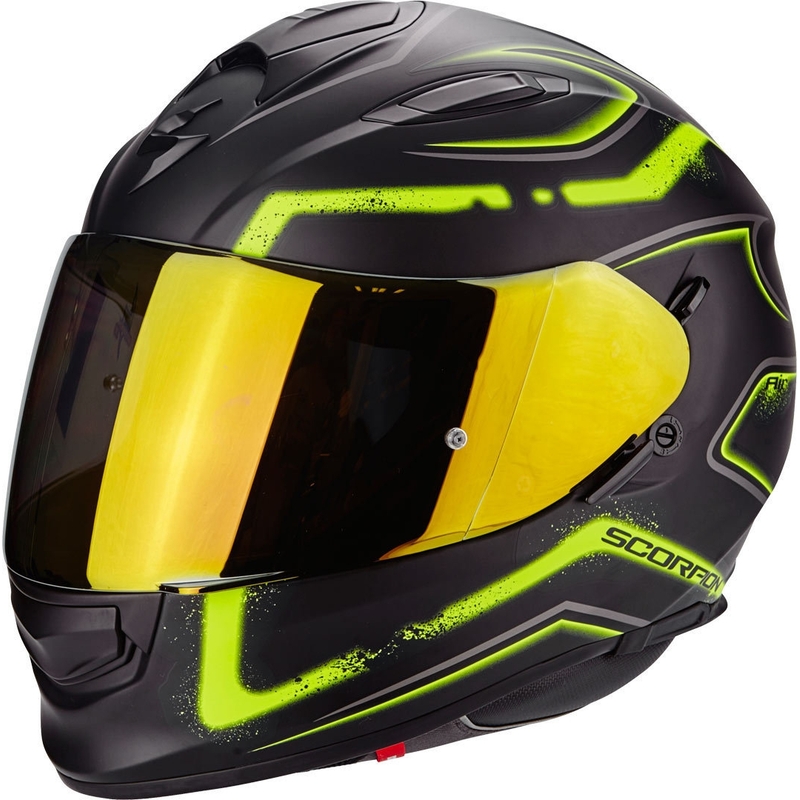 Integrálna prilba Scorpion EXO-510 Air Radium čierno-fluorescenčno-žltá