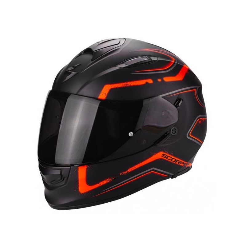 Integrálna prilba Scorpion EXO-510 Air Radium čierno-oranžová