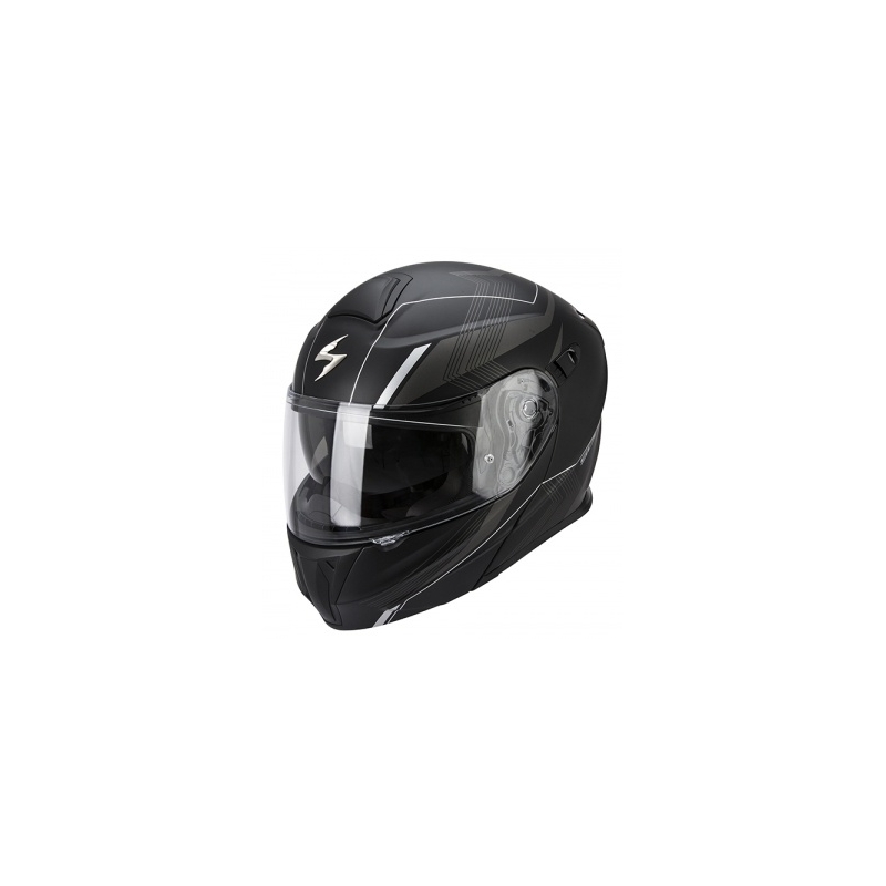 Vyklápacie prilba Scorpion EXO-920 Gem čierno-strieborná