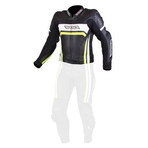 Pánska bunda na motocykel RSA Virus čierno-bielo-fluorescenčno-žltá vypredaj výpredaj