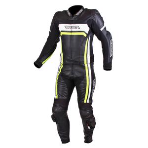 Pánska kombinéza na motocykel RSA Virus čierno-bielo-fluorescenčno-žltá vypredaj výpredaj