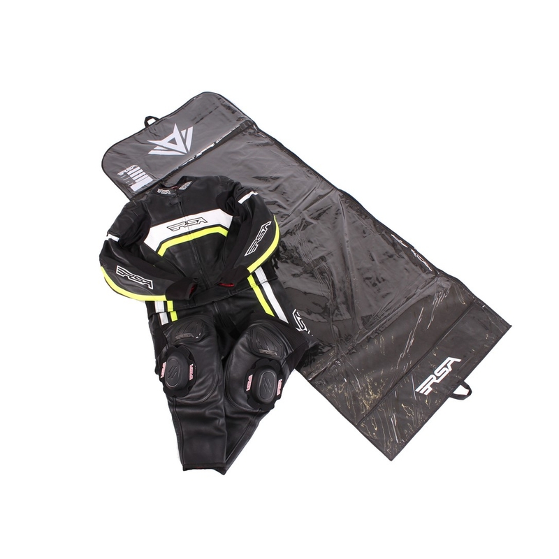 Pánska kombinéza na motocykel RSA Virus čierno-bielo-fluorescenčno-žltá vypredaj výpredaj