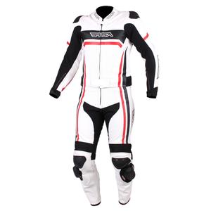 Pánska kombinéza na motocykel RSA Virus bielo-čierno-červená vypredaj výpredaj
