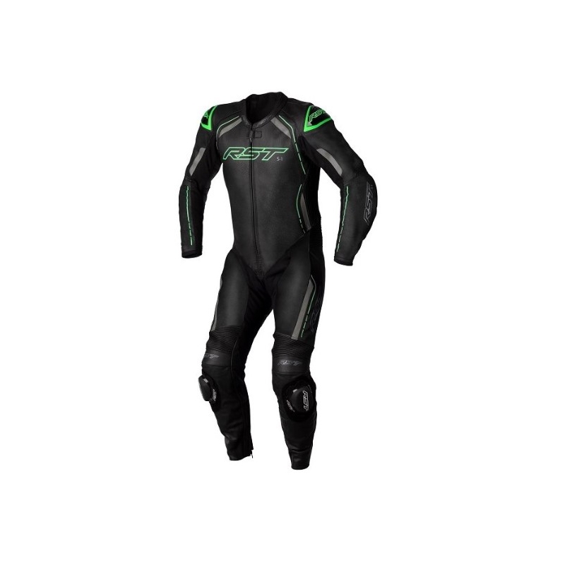 Jednodielna kombinéza na motocykel RST S1 CE čierno-sivo-fluorescenčno zelená výpredaj