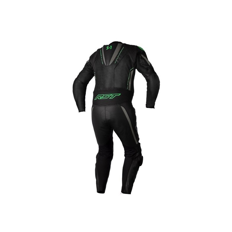 Jednodielna kombinéza na motocykel RST S1 CE čierno-sivo-fluorescenčno zelená výpredaj