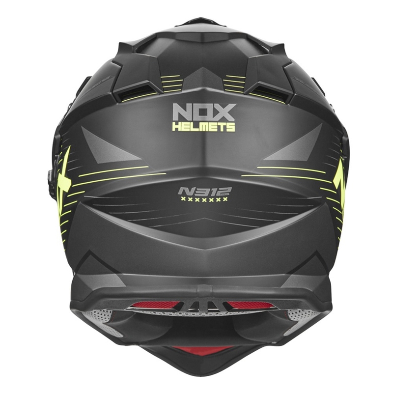 Enduro prilba NOX N312 EXTEND 2022 čierno-fluorescenčno žltá
