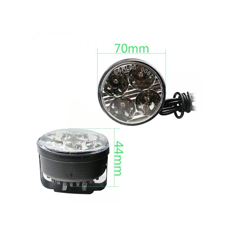 Svetlá denného osvetlenia Superlight DRL 4 LED diódy guľaté