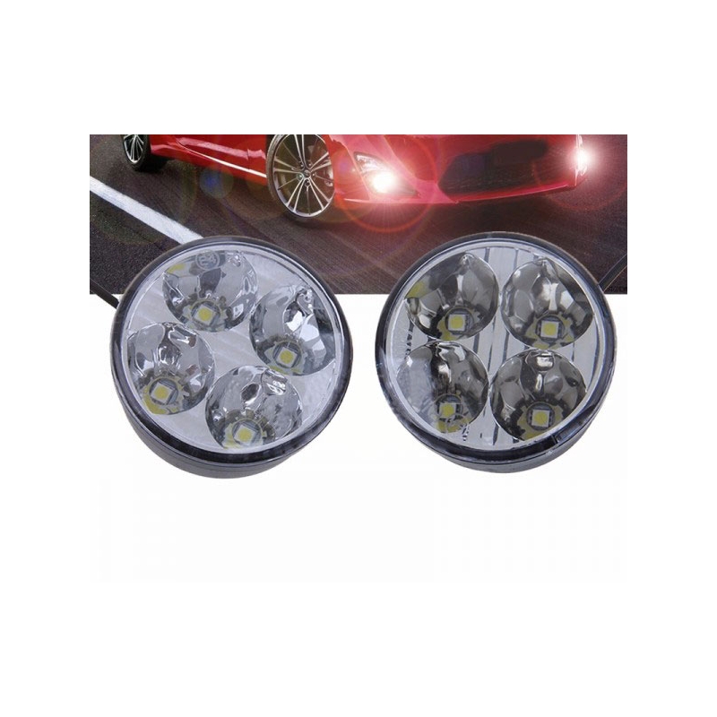 Svetlá denného osvetlenia Superlight DRL 4 LED diódy guľaté