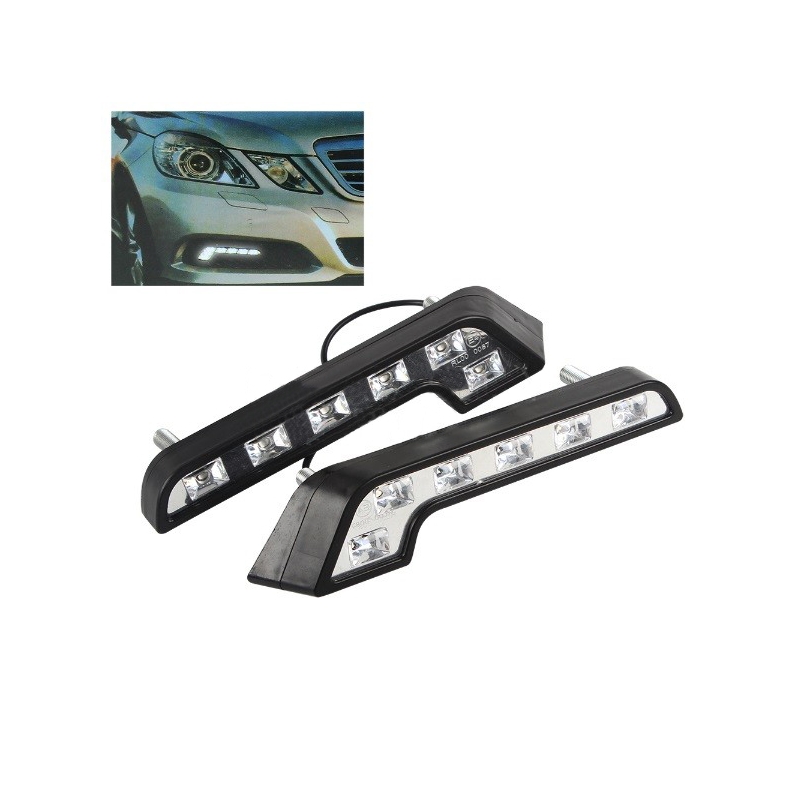 Svetlá denného osvetlenia Superlight RL 6 LED diód 400 LM zahnuté