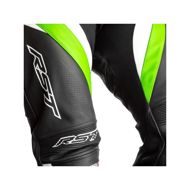 Nohavice na motocykel RST Tractech Evo 4 CE čierno-bielo-zelené výpredaj