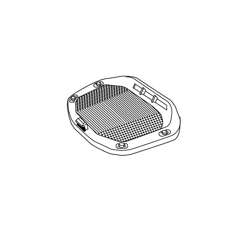 Top case plate SHAD per SH37