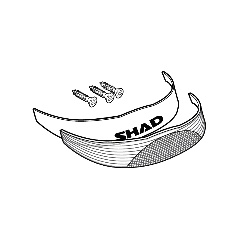 reflexný SHAD pre SH29 biela