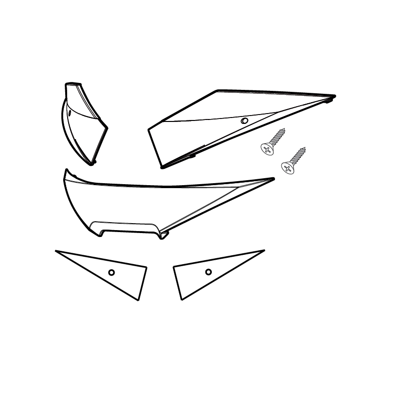 Reflectors SHAD pre SH39 biela
