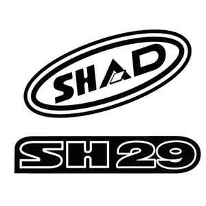Nálepky SHAD D1B29ETR červené pre SH29