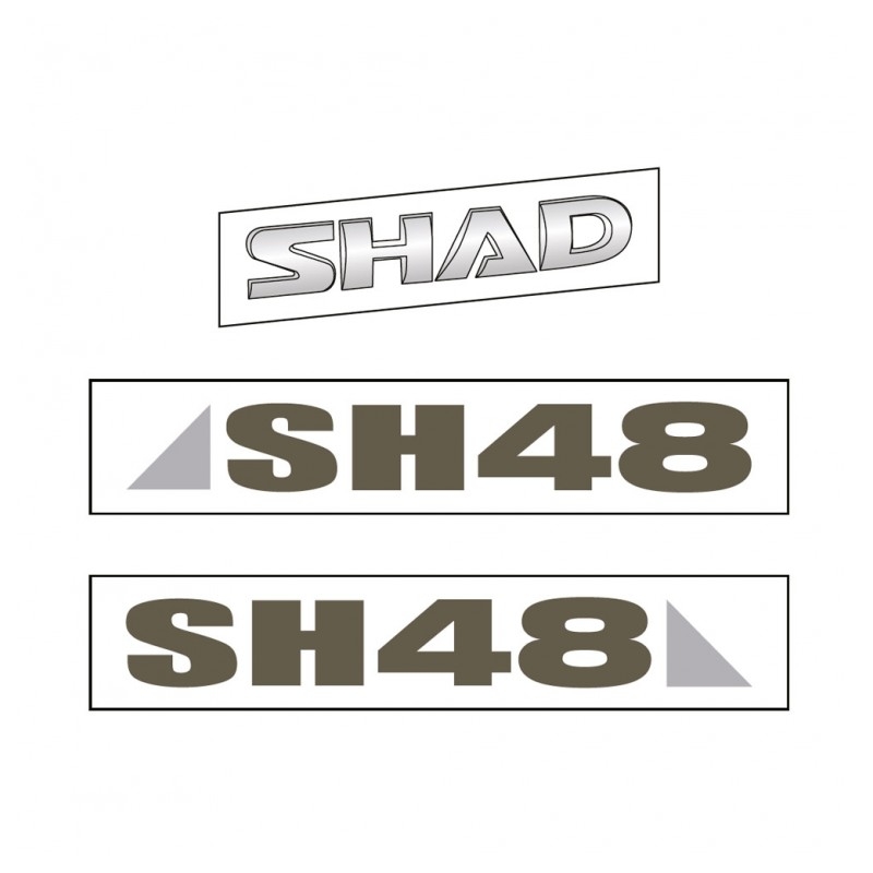 Nálepky SHAD pre SH48 tmavo šedá