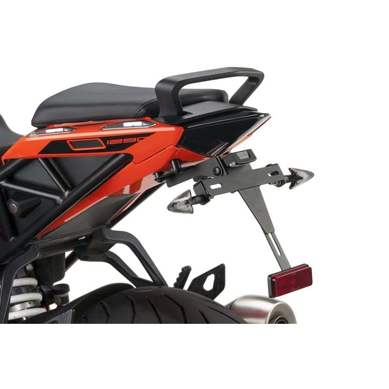 Nastaviteľný držiak ŠPZ PUIG čierna pre KTM Super Duke 1290 GT 2016-2024