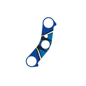 Ochranné nálepky na "okuliare" PUIG RADIKAL 6924A modrá