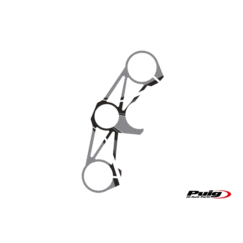 Ochranné nálepky na "okuliare" PUIG RADIKAL sivá pre KAWASAKI ZX-6R 636 Ninja (2013<) 2013-2023