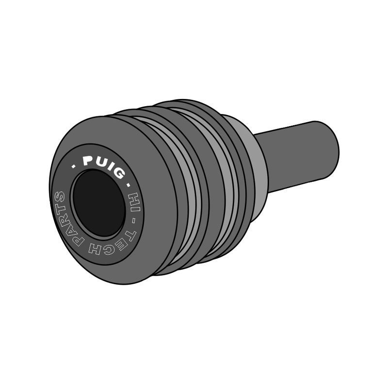 Náhradný nylonový puk PUIG VINTAGE pre skrutku M10 čierna